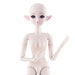 New 60cm 21 Movable Joints Elf Bjd Dolls Toy Blue Black 3D Eyes DIY Makeup Naked Nude BJD Doll Toy for Girls Gift
