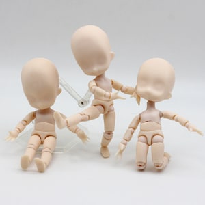 1/12 BJD Baby Dolls Toys Moveable 15cm Mini Action Figure Toys OB11 Ball Joint Body with Stand