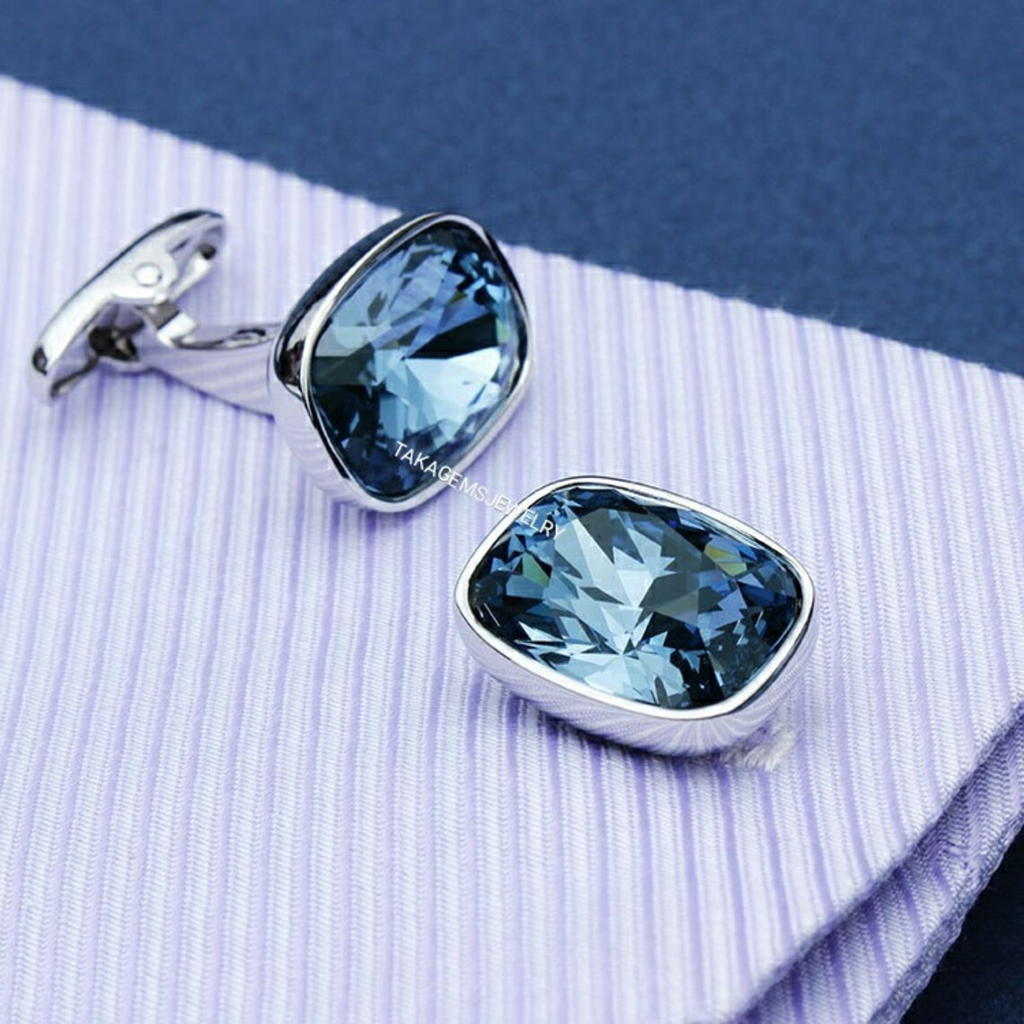 London Blue Topaz Silver Cufflinks 925 Sterling Silver Etsy UK