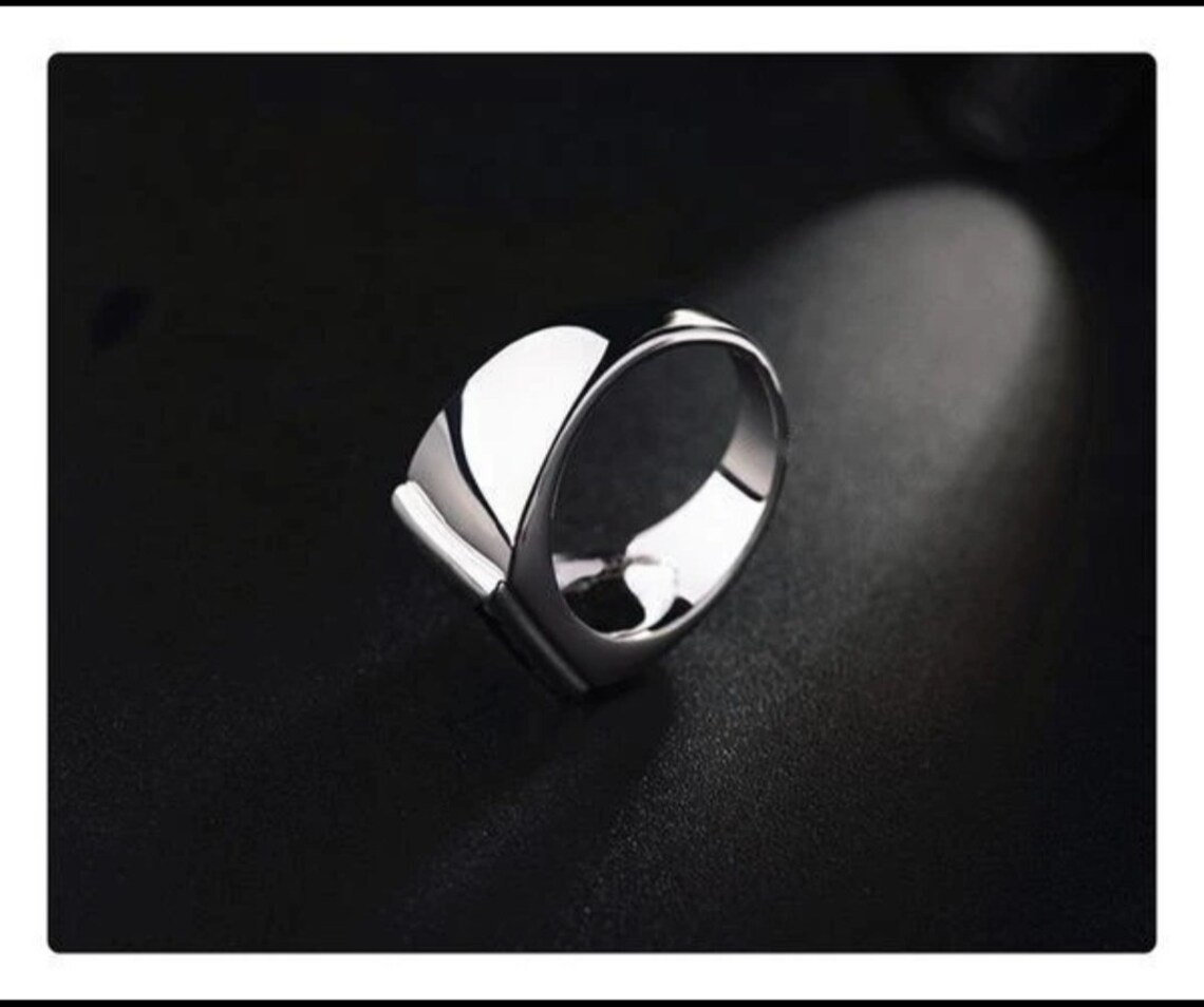 Black Onyx Ring / 925 Sterling Silver Ring / Stylish Mens Ring Etsy