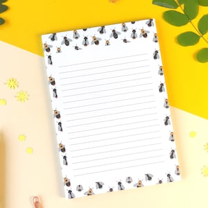 Note pad with bumblebees in A5, native wild bees, bumblebees in Germany - writing pad, letter pad with bees