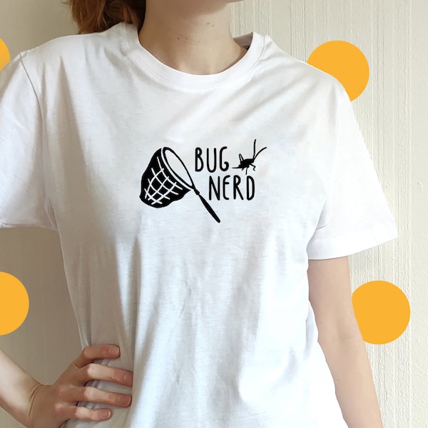 Bug Nerd Baumwoll Shirt - Insekten Kleidung  unisex - Nerdy Shirt Geek Geschenk