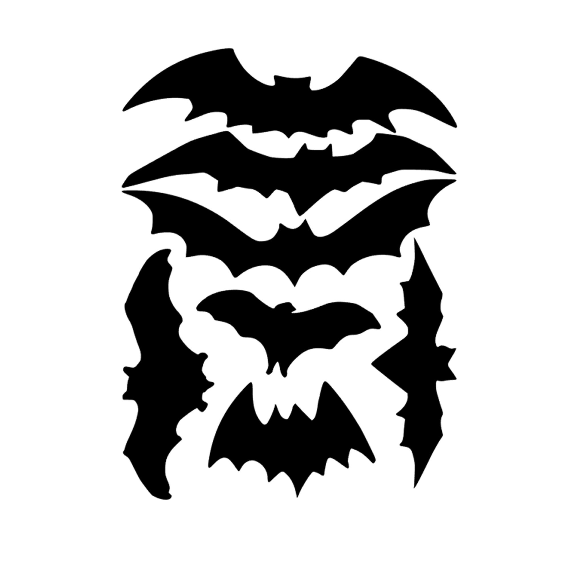 Reusable Halloween Window Clings 31 Bats 4 8 Etsy