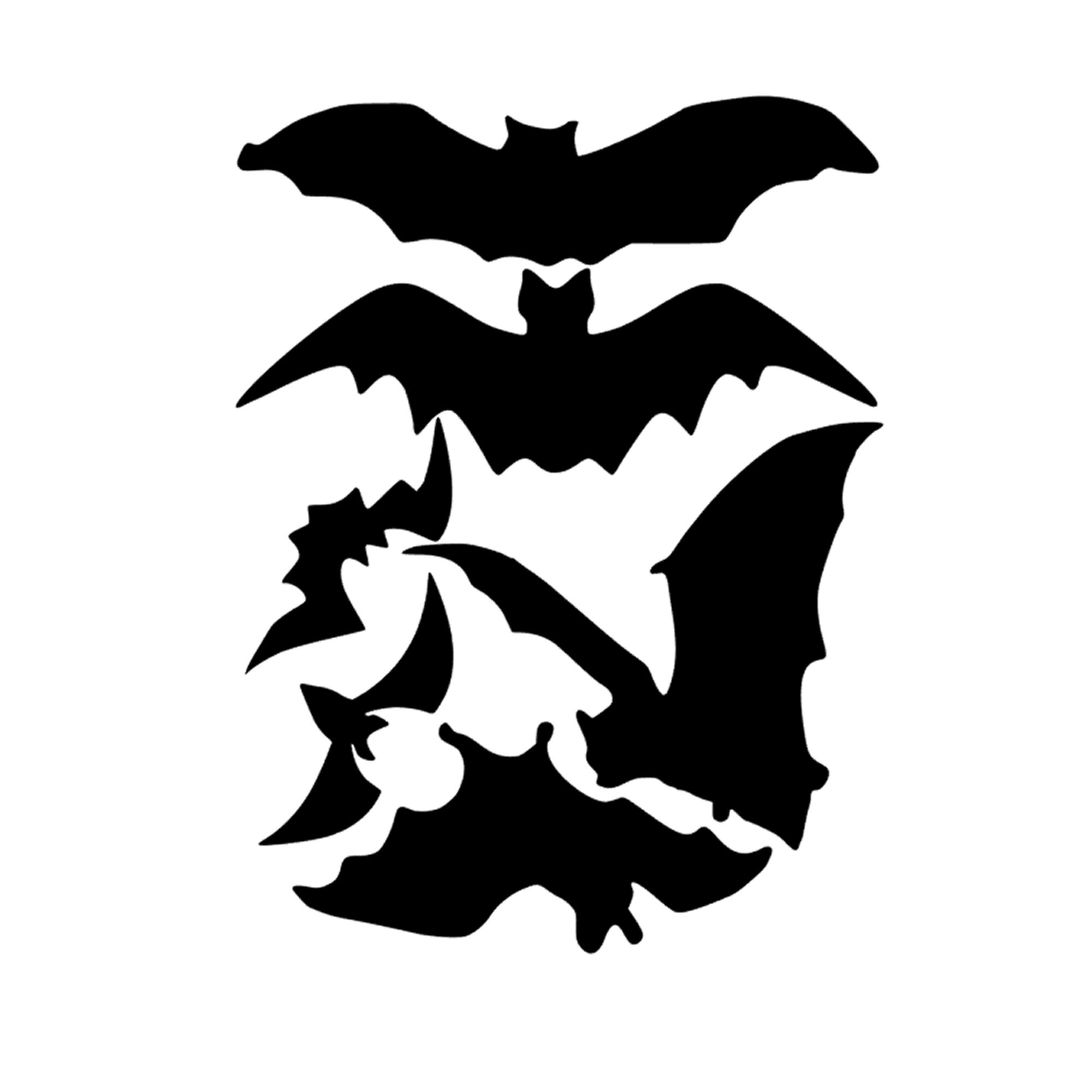 Reusable Halloween Window Clings 31 Bats 4 8 Etsy