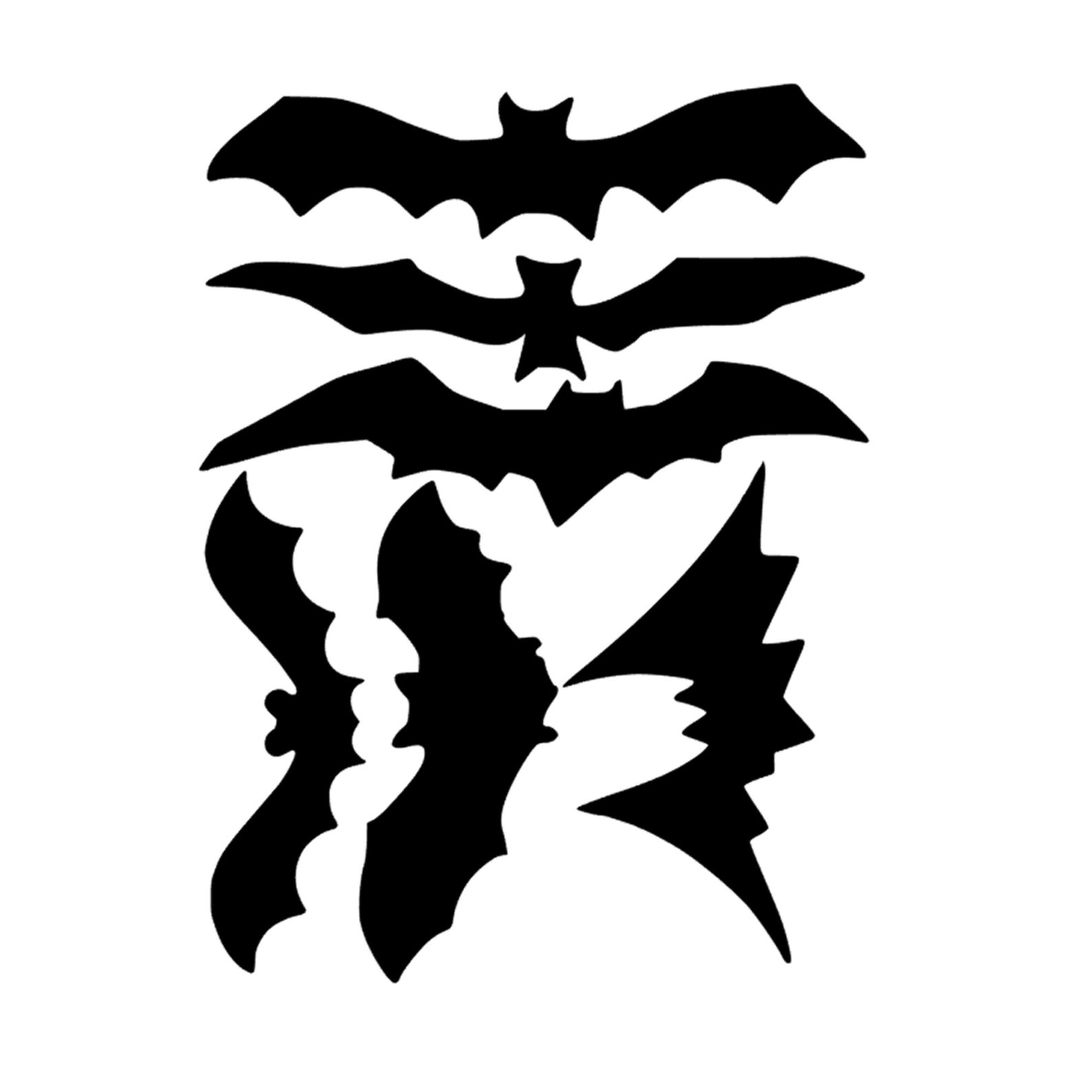 Reusable Halloween Window Clings 31 Bats 4 8 Etsy