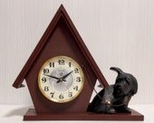 Rare Vintage Mechanical Desk Clock Molnija.Soviet Desk clock.Old mantel clock.Mechanical Table Clock.Soviet retro watch.Souvenir Desk clock