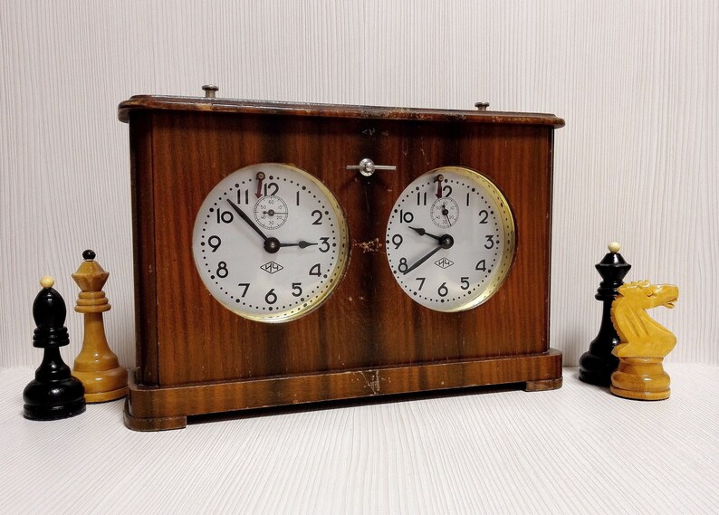 Wooden Chess Clock. Chess Timer. Vintage Soviet Chess. Chess Etsy