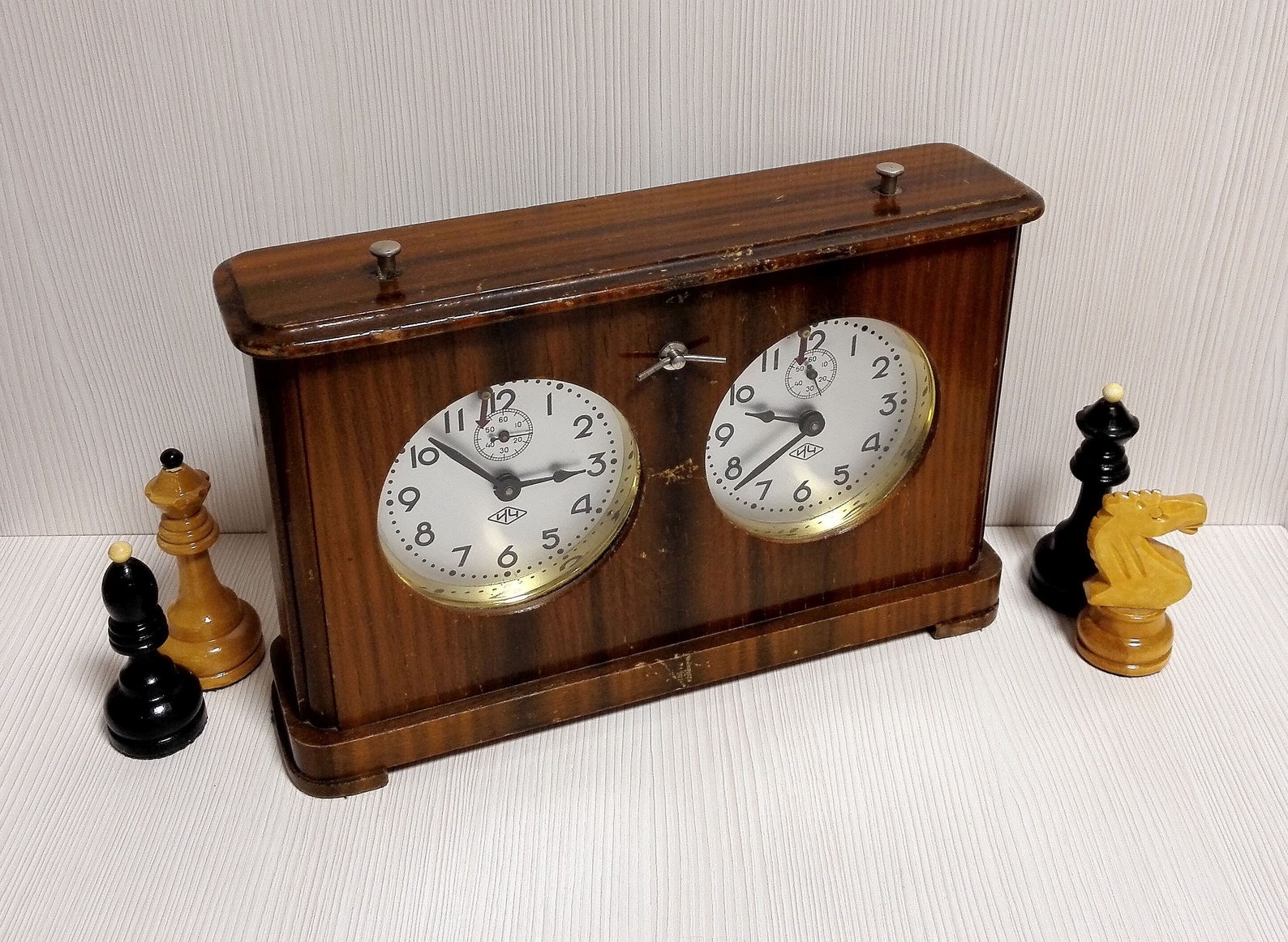 Wooden Chess Clock. Chess Timer. Vintage Soviet Chess. Chess Etsy