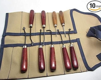 9pc UJ Ramelson - Ullman Single Lined Carbide Tipped Checkering Tool Veiner Ramelson - Gunsmithing - Made in USA