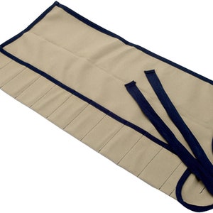 UJ Ramelson 12 Pocket Canvas Tool Roll for Woodcarving, Chisels, Gouges, Electricians, Plumbers, Engineers
