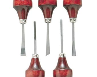 Woodcarving Gunsmith Tools Hobby Craft Palm Chisels Beginners RAMELSON USA 107
