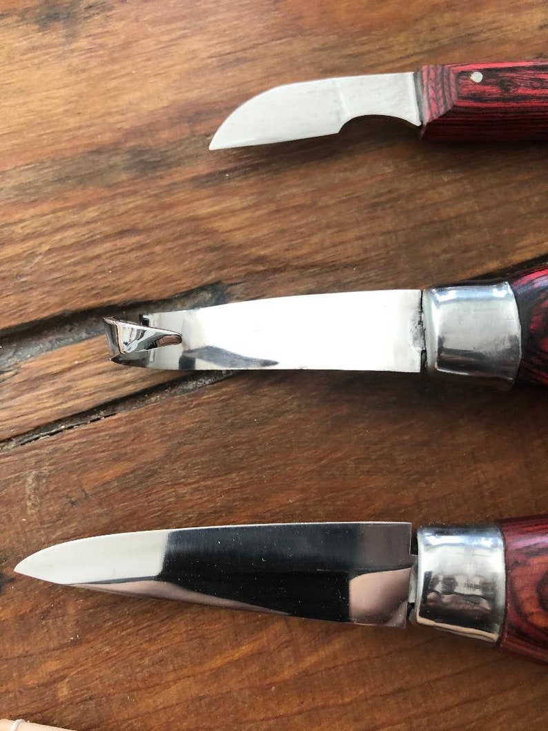 Wood Carving Tools Kit Sloyd Hook Chip Knives Hardwood Etsy
