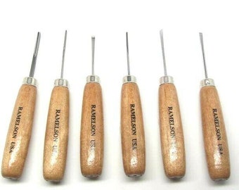 6pc Micro Miniature Wood Carving Tools Luthier Violin Set Ramelson USA 116H