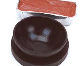 German Red Pitch 4.4lbs, 8" Bowl and Pad Chasing Goldsmith Silversmith Repousse Supplies