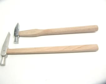 2 French Style Watch-Making Jewelers Hammers (2-1/2" & 3-1/4" Combo)