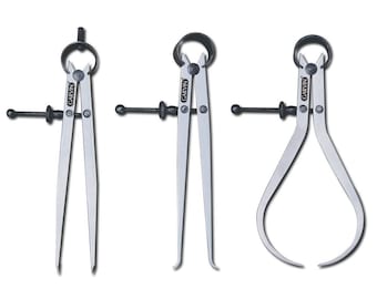 Ramelson | 3 pc Spring Caliper Set Carbon Steel | Measuring Tool | Accurate Measurements |