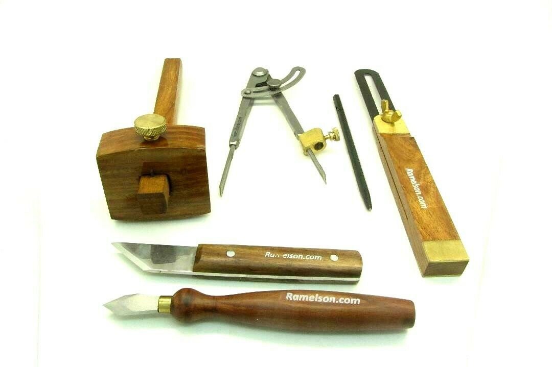 6pc Complete Professional Wood Marking/striking Drawing Knife Set W