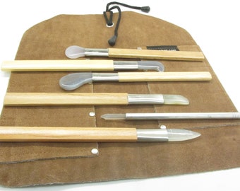 Agate Burnishers 6pc Set Bezel Gold Silver Leaf Bookbinding Jewelry Metal Clay