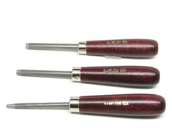 Woodcarvers Eye Punches 3mm 5mm7mm Round Character Face Portrait RAMELSON USA