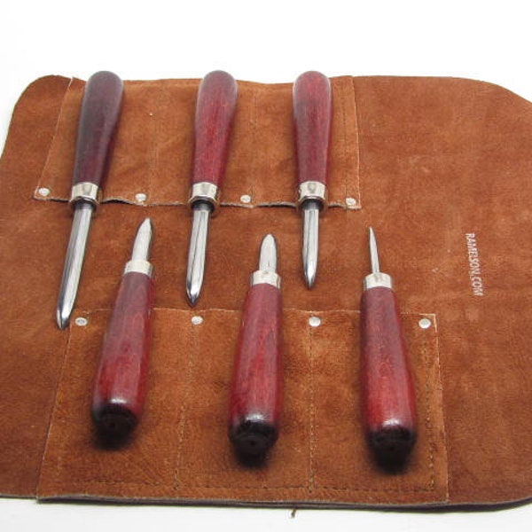 6pc Burnisher Etching Printmaking Graphic Art Tool Set