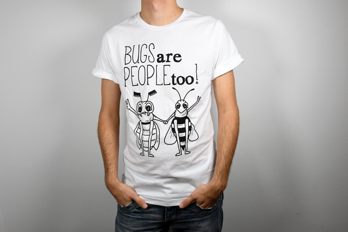 Organic Cotton Fair Trade Men's Tshirt With Illustrated Etsy