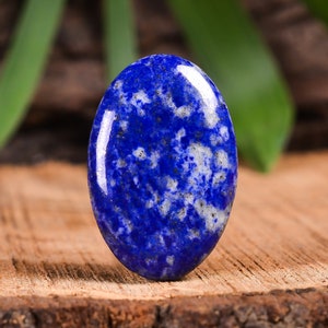 36Cts Natural Lapis Lazuli Cabochon Oval Shape Cabochon Loose Gemstone For Jewelry, Approx 33X22X5 mm