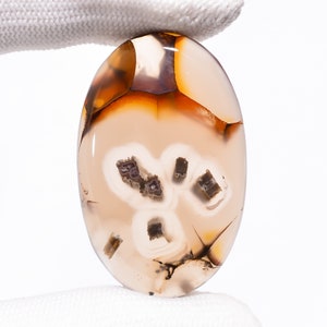 52Cts Natural Stick Agate Cabochon Turkish Stick Agate Oval Shape Cabochon Loose Gemstone For Jewelry, Approx 46X26X6 mm