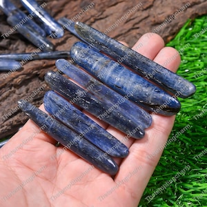 Natural Kyanite Polished Blade Blue Kyanite Wand Healing Chakra Crystal for Energy Healing Sizing Between 1.5&quot; to 3&quot;