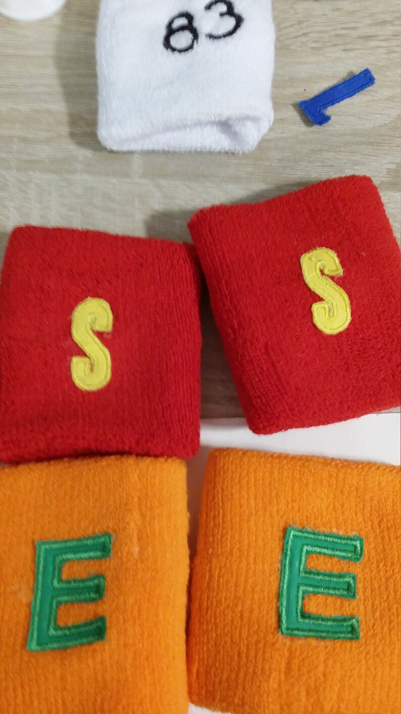 2 X Wristle Bound Embroiderd Letter - Etsy