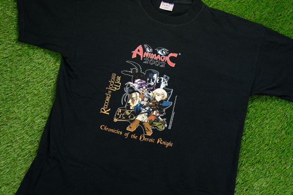 Vintage 2002 RECORD of LODOSS WAR T-Shirt (M-L) //