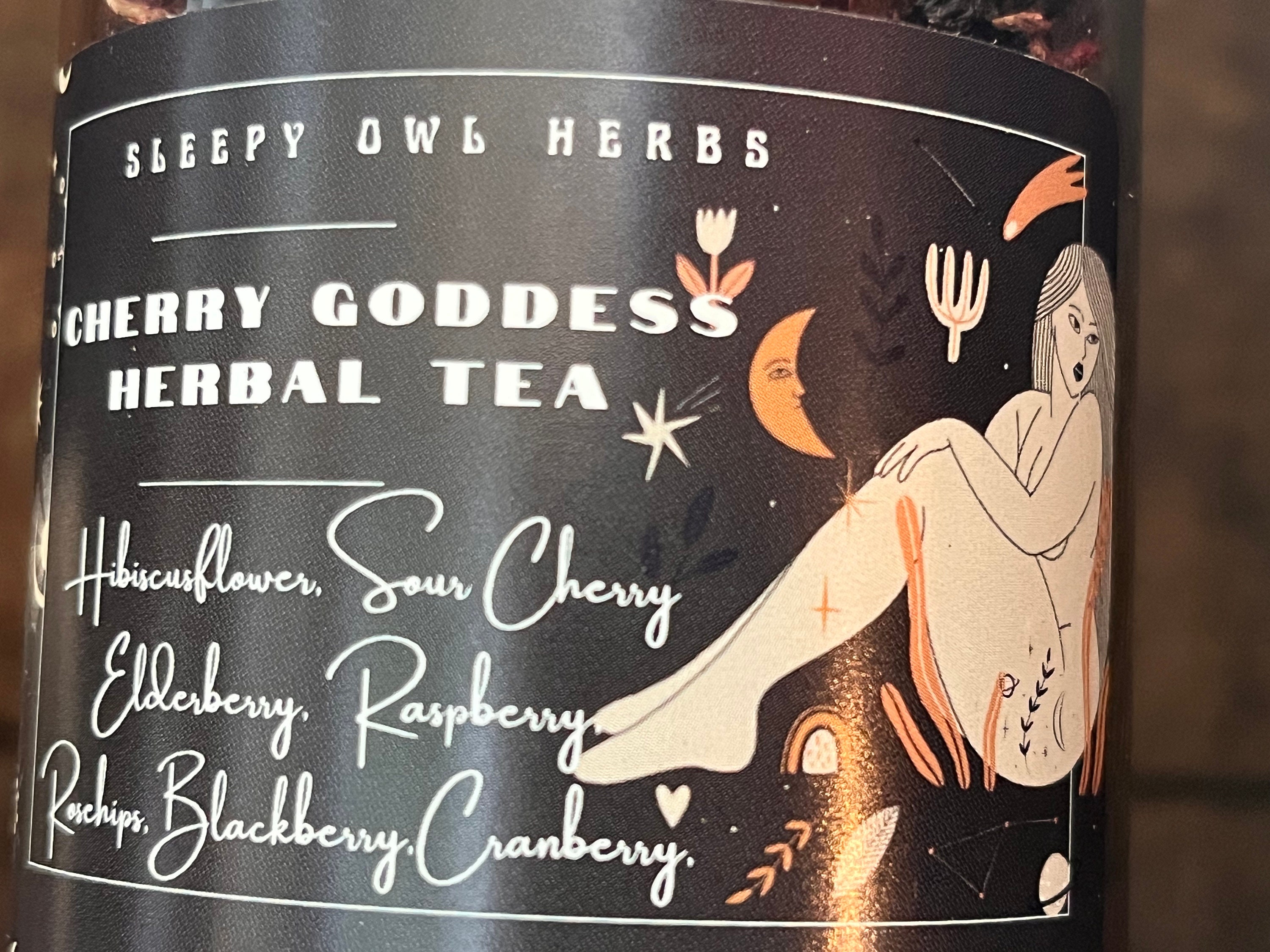 Cherry Goddess Herbal Tea Blend - Etsy