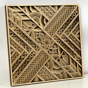 Mandala Wall Art Wooden Boho Decor, Large Sacred Geometry Spiritual Gift, Minimalist Zen Home Accent, Wood Wall Hanging for Her