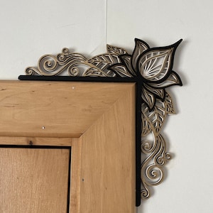 DOORWAY CORNER TOPPER: Intricate Mandala Design for a Stunning Entrance, Enhance Your Entryway with Style, Mandala Wall Decor Minimalist Art