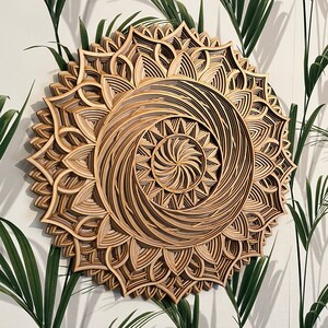 WOOD MANDALA DECOR Zen Wall Art, Sacred Geometry Mandala, Wooden Gift ...