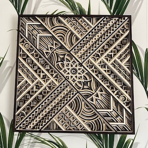MANDALA WALL ART - Wooden Home Decor, Sacred Geometry Art, Spiritual Housewarming Gift, Unique Wood Design