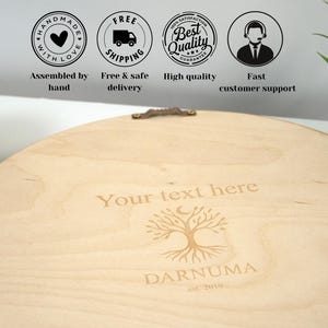 Mandala de madera para pared – Decoración geométrica de mapa del mundo imagen 10