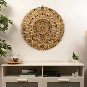 Housewarming Gift Mandala Art – A thoughtful handcrafted wooden decor piece, perfect for new homes and spiritual spaces