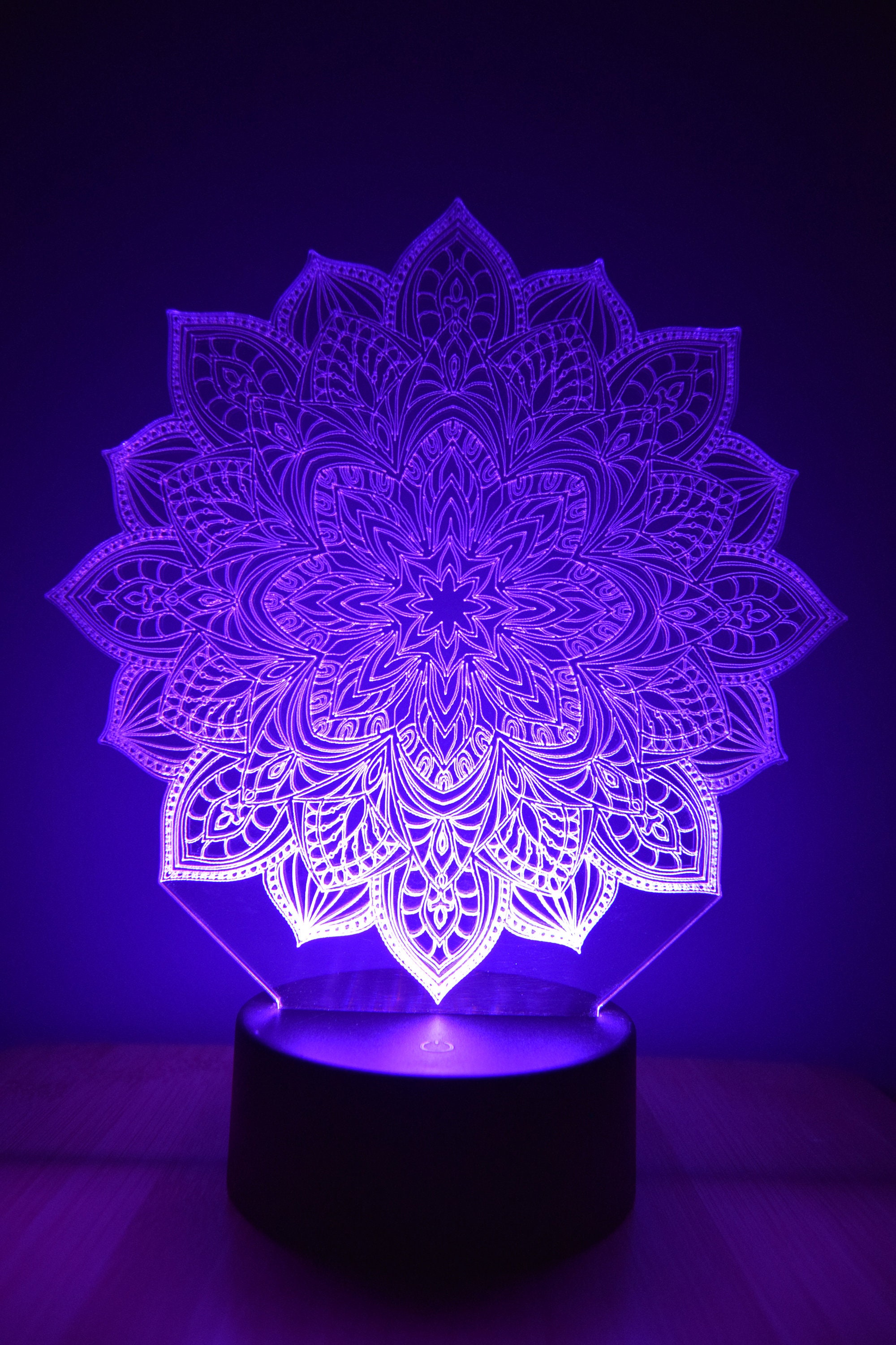 Mandala Lamp LED Lamp Changing Colors Night Light Lamp | Etsy