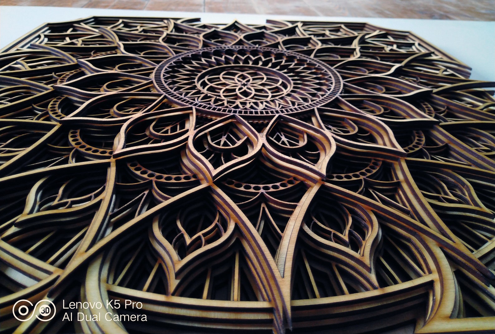 Mandala Wood Art Spiritual Decor Geometric Wood Wall Etsy