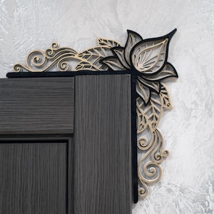DOORWAY CORNER TOPPER: Intricate Mandala Design for a Stunning Entrance, Enhance Your Entryway with Style, Mandala Wall Decor Minimalist Art