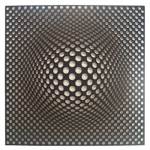 Optische Täuschung, geometrische Holzwandkunst, modernes abstraktes Wohndekor, handgefertigter Wandbehang, minimalistische Boho-Dekoration