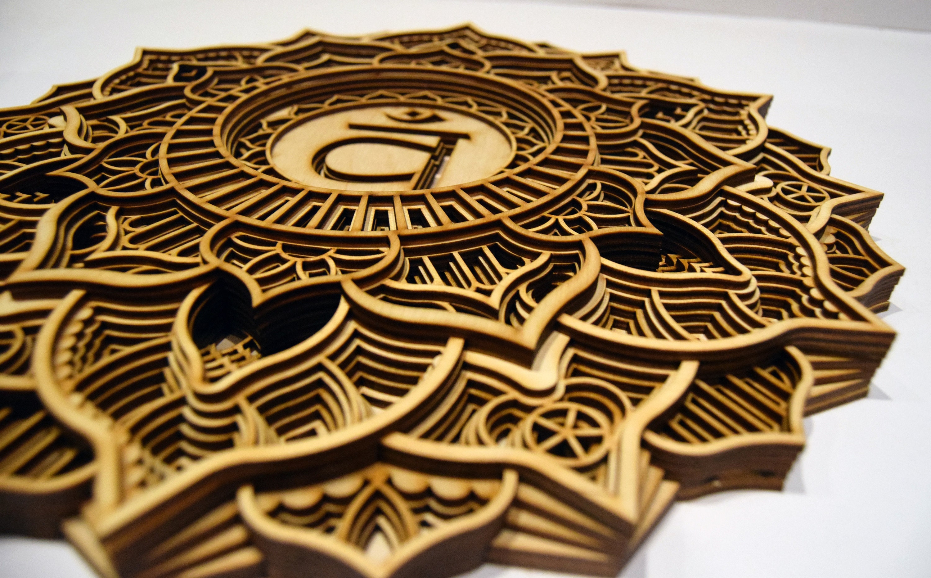 Sacral Chakra Mandala Wooden Wall Decor, Handmade Spiritual Gift - Etsy