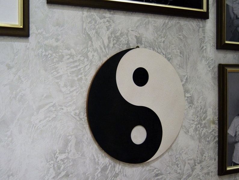 Yin Yang Wall Art Yin Yang Decor Etsy