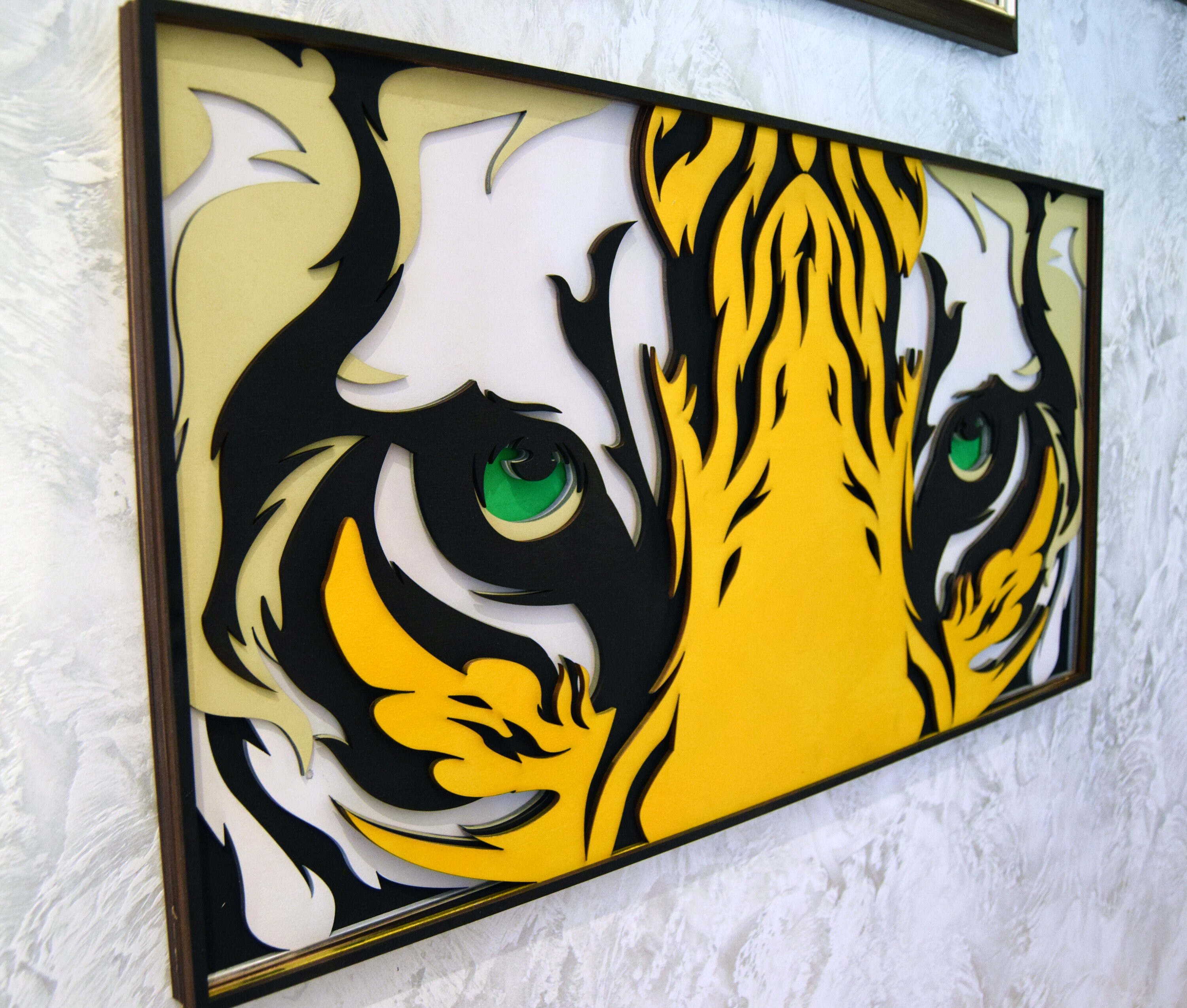 TIGER WALL ART Tiger Decorations Tiger Wall Hanging Etsy