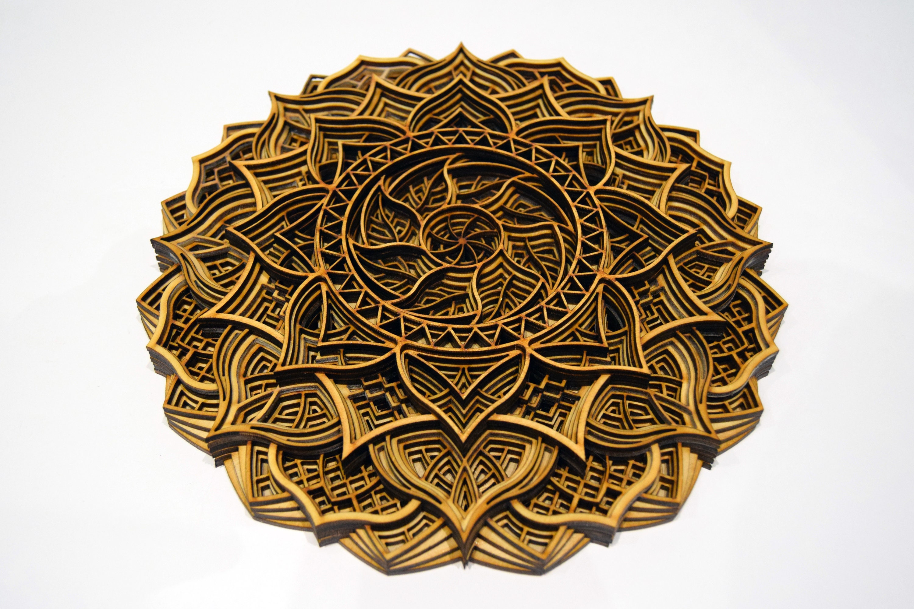 Wood Mandala Mandala Wood Art Spiritual Wall Art Etsy