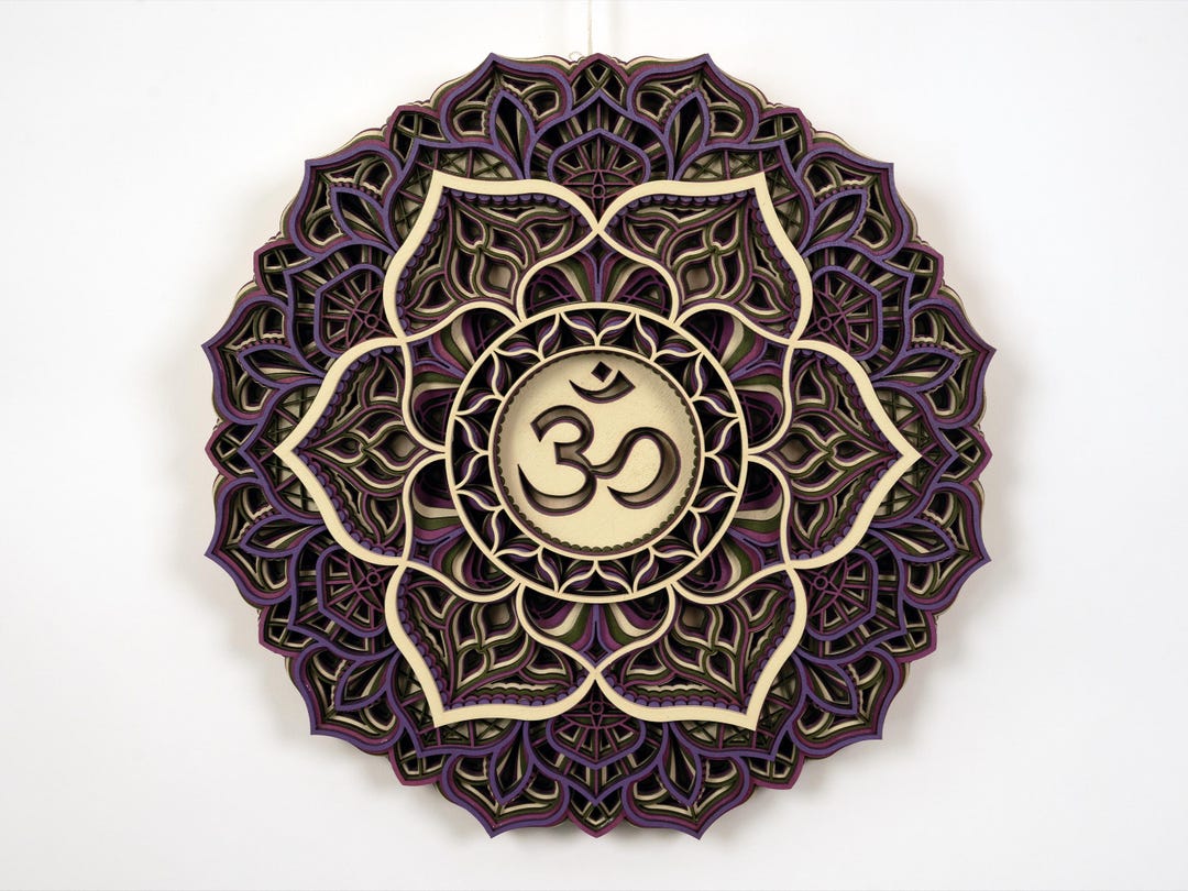 Crown Chakra Mandala – Sahasrara Wood Wall Art, Spiritual Decor - Etsy