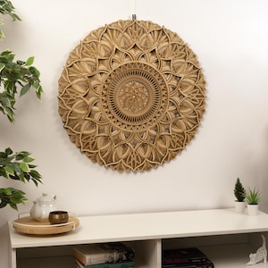 Sacred Geometry Wall Decor – A mesmerizing mandala design that brings symmetry and tranquility to any room