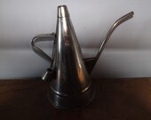 v Large vintage OIL POURER - olive oil - salad dressing - drizzling dispenser - 1 LITRE - Mediterranean