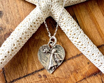 Wish Upon A Star Angel Pendant On A Sterling Silver Chain
