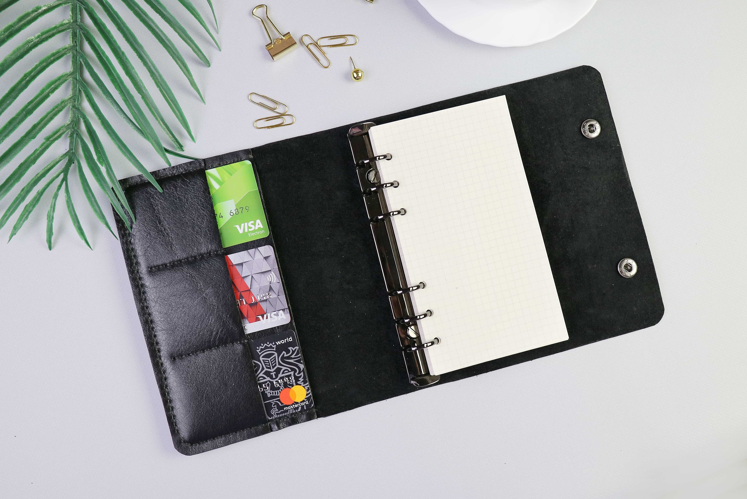 A6 binder a6 ring binder a6 planner cover leather Etsy